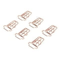 thumbnail image 5 of 100 clips de papel innovadores con forma de taza de café rosa, miniclips de metal reutilizables para oficina, escuela, hogar, 5 of 5