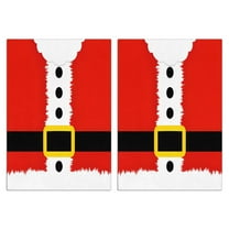 2 Pcs Funny Kitchen Towels,Red Christmas Santa Costume Pattern Microfiber Dish Towels,Kitchen Tea Towels,Kitchen Towel Set (18" X 26")