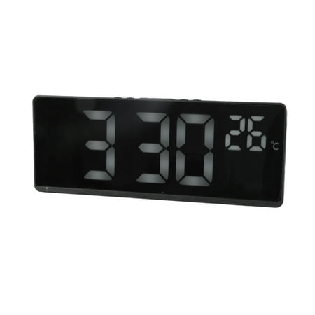 Contemporary LED Clock Modern Desktop Digital Clock with Adjustable Brightness