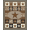 Brown Black White, Pattern 3, variant on ODIKA Plaid Frame Retro Panel Farmhouse Border Motif Door Vintage Plank Playful Pet Friendly & Kids Safe Play for Playroom, Bedroom, Reading Nook