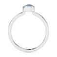 thumbnail image 5 of Natural Kyanite Rough Shape Rings in Sterling Silver for Women, Special Birthstone Jewelry for Her Birthday, Wedding Anniversary, Christmas, Mothers Day, 5 of 8