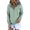 Mint Green, variant on Sweatshirt Overs Long Down Sleeve Hooded Drawstring Pullover V Sweatshirts For Womens Pocket Neck Button Casual Hoodies Women's Hoodies Sweatshirts