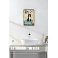 thumbnail image 4 of Tuxedo Cat Wash Your Paws Cat Art Retro Aluminum Sign 12x8 IN Metal Tin Sign Funny Bathroom Decor Cat Gifts Cat Tin Sign for Home Vintage Animal Prints, 4 of 6