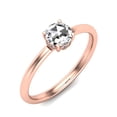 thumbnail image 3 of SuperJeweler 1/2 Carat Rose Cut Diamond Ring in 14 Karat Rose Gold for Women, 3 of 6