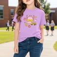 thumbnail image 2 of Juslio Girls Cute Shirts Comfortable Breathable Crew Neck, Casual Short Sleeved Tops T Shirts Sizes 2-18, 2 of 9