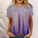 thumbnail image 1 of Puntoco, camiseta de manga corta suelta con cuello redondo y estampado informal de verano a la moda para mujer, blusa, Jersey Puntoco Puntoco-4669, 1 of 6