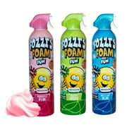 Fozzi's Mega Size, Bath Foam Aerosol for Kids, Brilliant Blue, Groovy Green and Perfectly Pink, Good Clean Fun,18 oz each (Pack of 3)