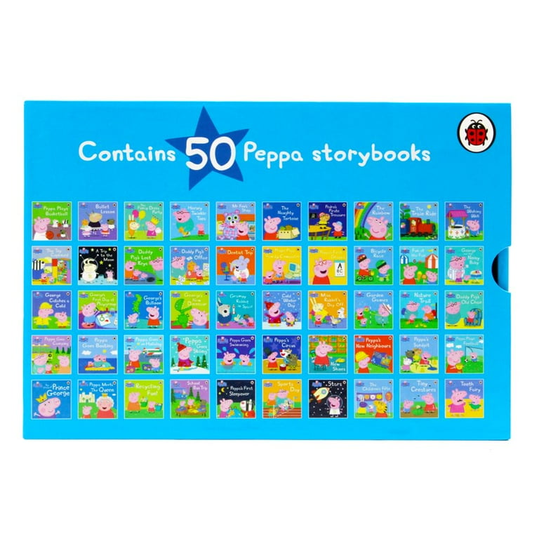 Peppa Pig Ultimate Collection 50 Books Set, Hardcover, Kids Story