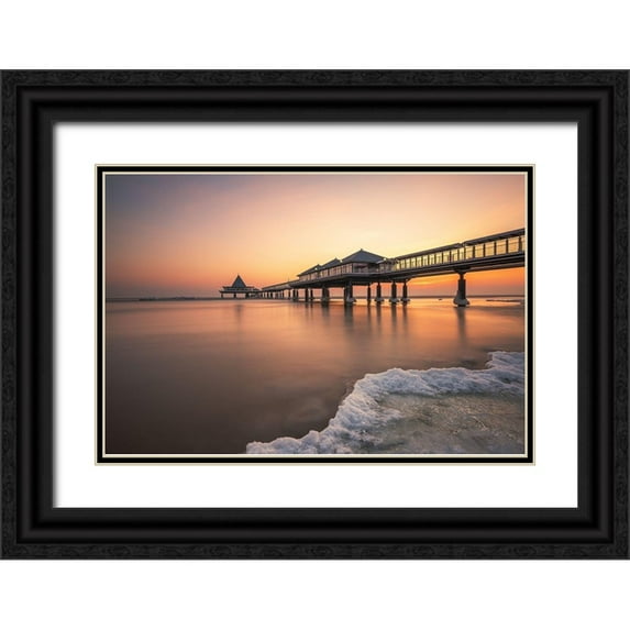 Oelschlegel, Robin 14x11 Black Ornate Wood Framed with Double Matting Museum Art Print Titled - Ice Age