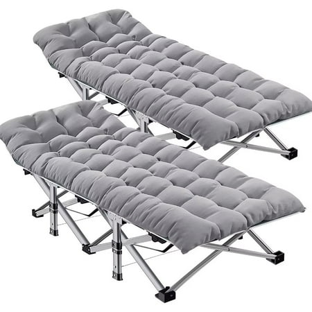 Docred Folding Camping Cots for Adults Heavy Duty cot with Carry Bag Portable Sleeping Bed for Camp Office Use Outdoor Cot Bed for Traveling 2PACK