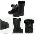 thumbnail image 2 of DREAM PAIRS Women's Warm Faux Lined Mid Calf Winter Snow Boots Black Size 7, 2 of 6