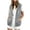 Gray -CJ85, variant on Women's Sleeveless Hooded Zip Up Vest Jacket with Pockets Loose Fit Casual Lightweight Hoodie Tank Tops for Sports Red XL