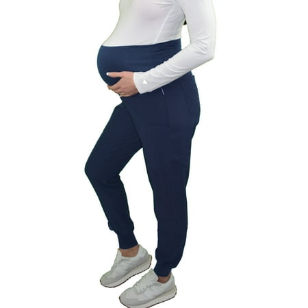 Green Town Scrubs for Women - Maternity Scrubs Jogger Scrub Pant, 4 Pockets, Easy Care Stretch Fabric Uniforms