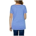 thumbnail image 2 of FRSASU Kids Clothing , Girls Casual Tunic Tops Knot Front Button Short Sleeve Blouse T-Shirt Tee, 2 of 8