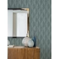thumbnail image 4 of Advantage Oresome Teal Ogee Wallpaper, 4 of 4