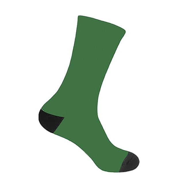 TIEVOSA DIY Custom Socks with Picture Funny Print Photo Socks Customized Novelty Sock for Men Women(Dark Green)