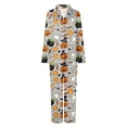thumbnail image 5 of Leey-Word Matching Halloween Pajamas for Family Pajamas Set Long Sleeve Sleepwear Button-Down Pjs Sets Two-Pieces Loungewear with Pockets, 5 of 7