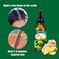 thumbnail image 3 of Aceite esencial de jengibre para el cabello anticaída serum tratamiento para la caída del cabello y adelgamiento promueve la regeneración del cabello unisex CAIXIN Jengibre cuidado del cabello aceite esencial, 3 of 6