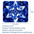 thumbnail image 5 of Flag of Israel Printed Square Desk Pad, 8.3x9.8 Inch Non-Slip Rubber Bottom Gaming Mousepad, Desk Mat for Office and Gaming, 5 of 6