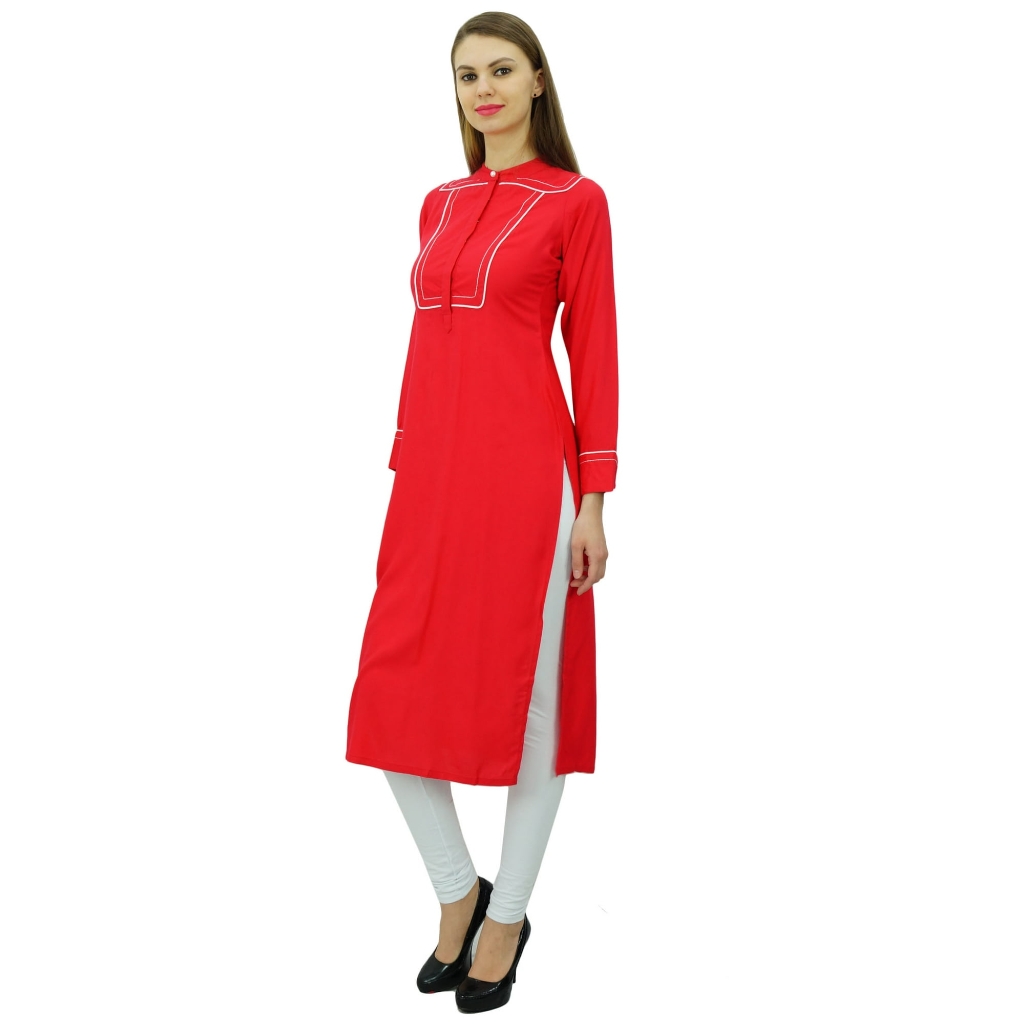 Phagun Women Rayon Tunic Kurti Straight Casual Formal Indian Ladies Kurta