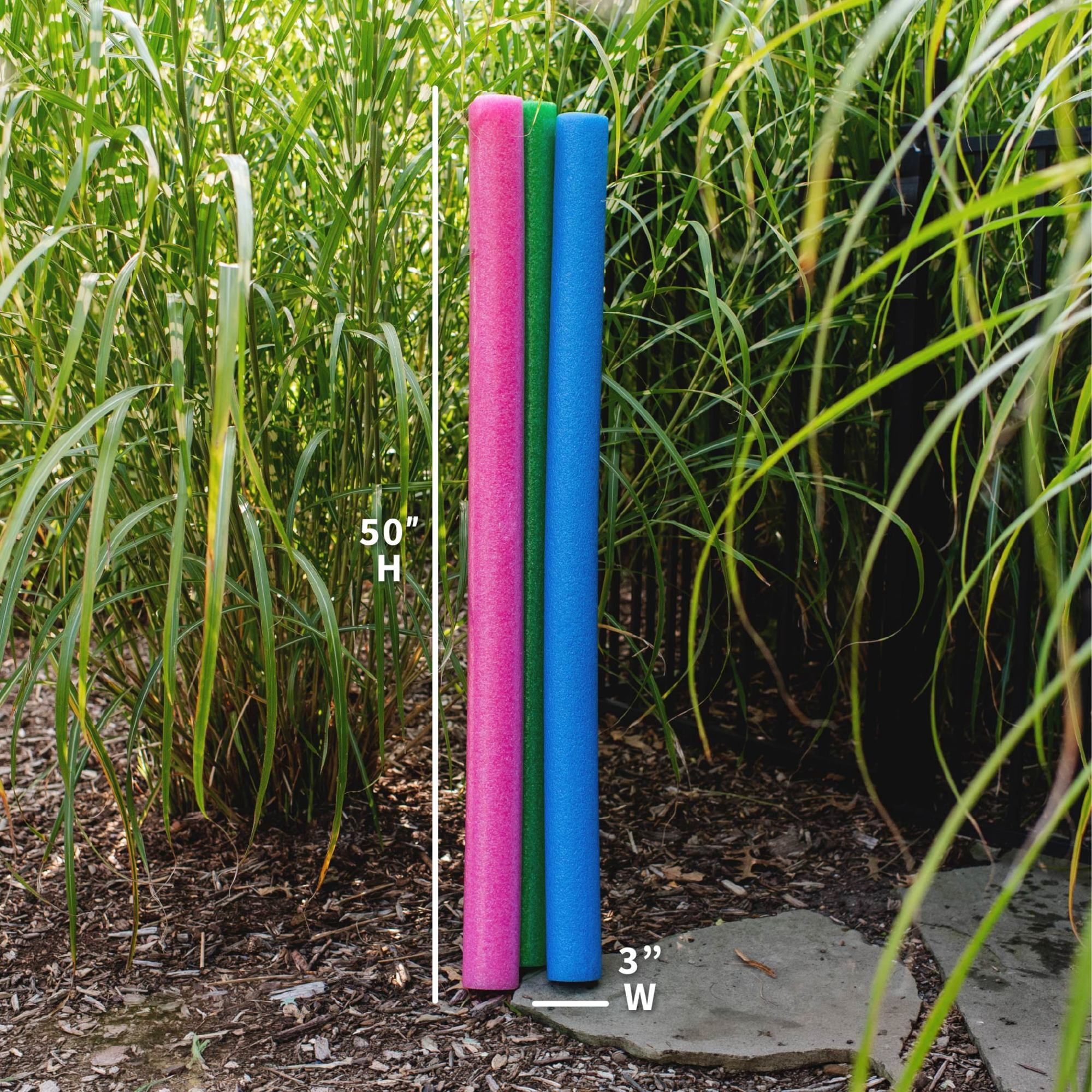 Big Joe Super Swim Noodle 20 Pack Pool Noodles, Assorted Pink, Green, Blue Foam, 4 feet, 50"L x 3"W x 3"H each
