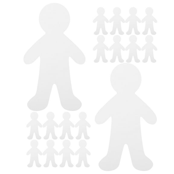 HEANUJJ Blank White Cardboard Dolls for Easy Crafting and Family Bonding 40Pcs