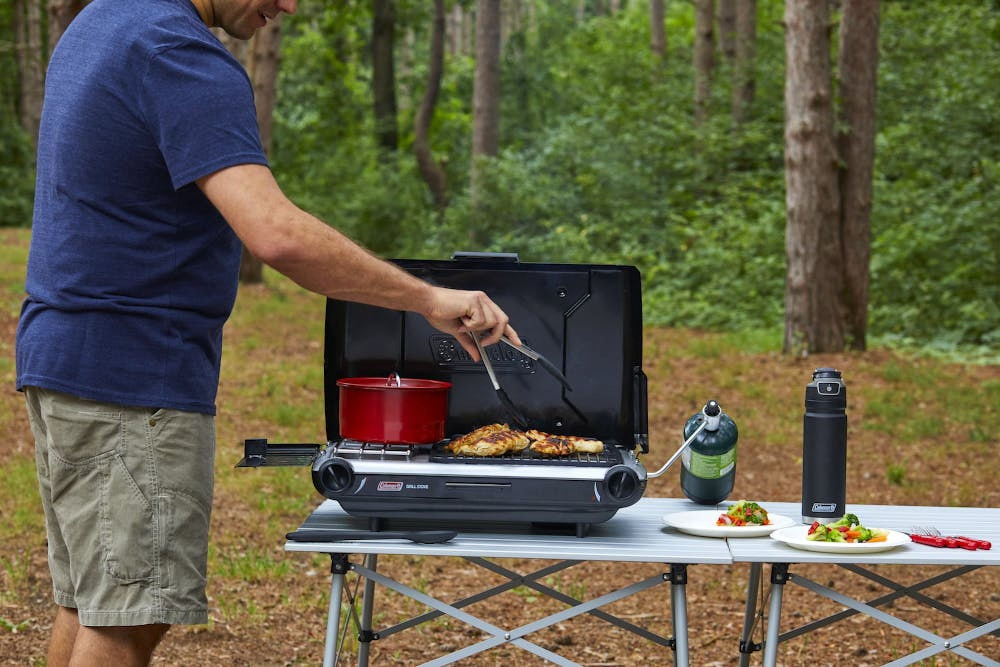 Coleman Tabletop Propane Gas Camping Grill/Stove, 2-Burner