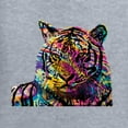 thumbnail image 5 of Wild Bobby Colorful Rainbow Siberian Tiger Animal Lover Women Graphic Long Sleeve Tee, Heather Grey, X-Large, 5 of 5