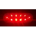 thumbnail image 2 of 6" Oval LED Trailer Lights 2 Red/Clear Stop/Turn/Tail & 2 Backup Surface Chrome, 2 of 2