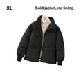 thumbnail image 1 of Ruiboury Comfortable And Warm Short Black Beige Winter Jacket Cold Days Wide Applicable black XL, 1 of 6
