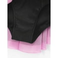 thumbnail image 5 of Aislor Girls Mesh Splice Figure Ice Skating Long Sleeves Ballet Dance Gymnastics Leotards Tutu Dress Size 6-16 Pink 10, 5 of 7