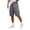 03# Gray, variant on Mens Cargo Shorts Big and Tall Drawstring Elastic Waist Athletic Hiking Shorts Lightweight Bermuda Short with Pockets Khaki M