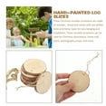 thumbnail image 3 of TABLZONE Round Wooden Ornaments Khaki Unfinished Craft Circles for Decoration, 3 of 6