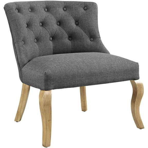 Armchair Accent Chair, Grey Gray, Fabric, Living Kitchen Cafe Bistro Hospitality Restaurant, Modern Contemporary HB32581