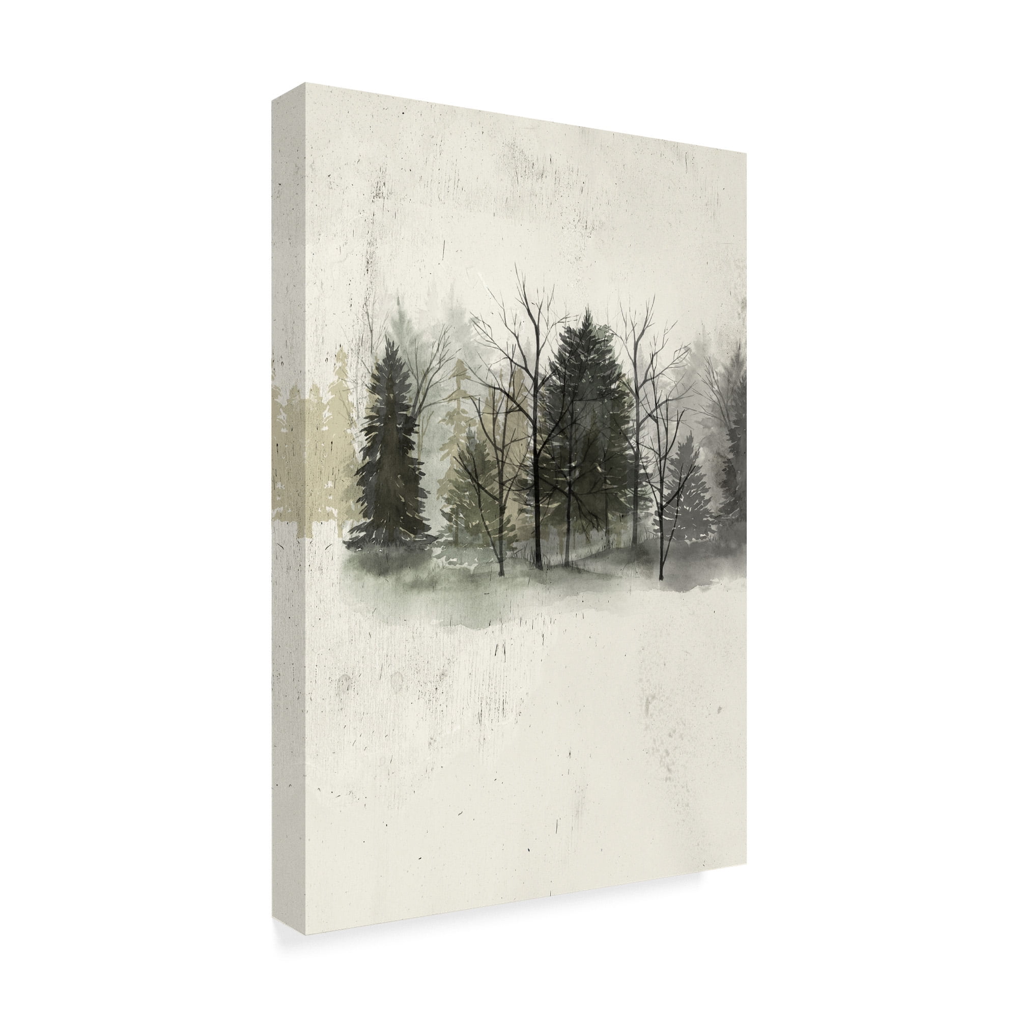 Trademark Fine Art 'Textured Tree line I' Canvas Art by Grace Popp