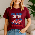 thumbnail image 4 of Trade Sister For Firecrackers 4Th Of July, Independence Day, Fourth Of July,4 Of July Shirt, Memorial Day Gift, Usa Flag, Fireworks Shirt, Stars And Stripes Tee, Patriotic Tshirt, 4 of 5