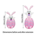 thumbnail image 3 of YWIYIUD 1PC Easter Inflatables Rabbit Decorations with LED Lights，Happy Easter Rabbit Blow Up Yard Indoor Outdoor Holiday Decor, LED Easter Party Decor Yard Garden Indoor Outdoor Home, 3 of 3