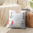 thumbnail image 4 of LALILO Throw Pillow Covers Watercolor Lighthouse Sailing Boat Cushion Cover 18" x 18", 109 Pack, 4 of 6