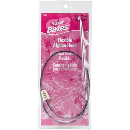 - Silvalume Flexible Afghan Hook, 22