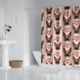 thumbnail image 2 of German Shepherd with Roses Shower Curtain 72"x84" ,Bathroom Decorative Shower Curtains Set with 12 Hooks,Modern Waterproof Washable Shower Curtain, 2 of 6