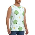 thumbnail image 2 of Fotbe Men's Kawaii Frogs Print Men's Sleeveless Muscle Tank Tops Casual T-Shirts for Gym Workout Beach-XX-Large, 2 of 8