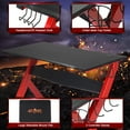 thumbnail image 6 of Costway Gaming Desk Computer Desk w/Controller Stand Cup Holder Headphone Hook Mouse Pad, 6 of 12