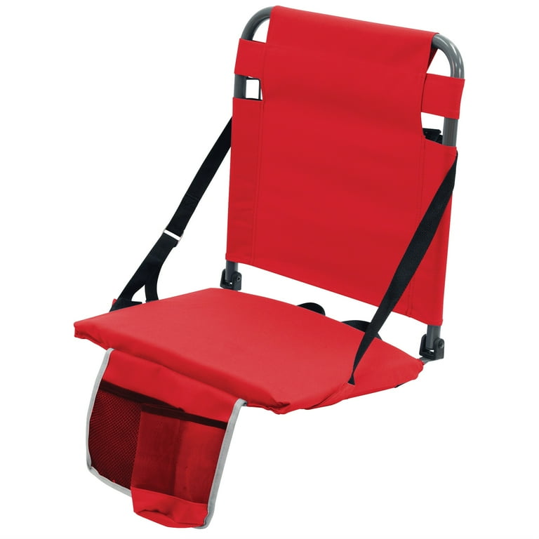 RIO Gear Bleacher Boss Folding Stadium Seat with Cup Holder & Storage