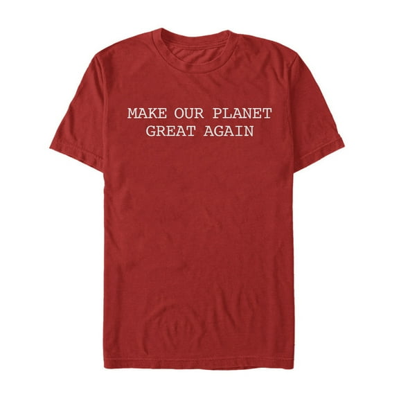 Men's Lost Gods Make Our Planet Great Again  Graphic Tee Red 3X Large