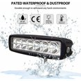 thumbnail image 3 of 12V 18W 15cm Waterproof IP67 LED Work Light Bar - Compatible with 4x4, Motorcycle, Truck, Tractor, SUV, Boat, 3 of 5