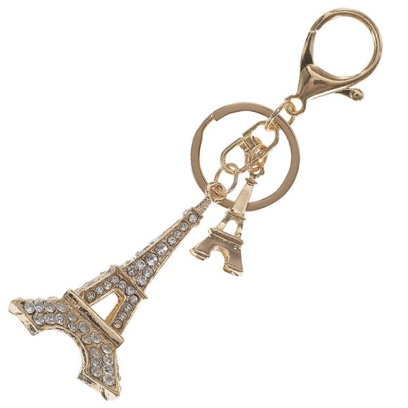 Retro Classic Eiffel Tower Keychain Fashion Souvenirs Paris Tour Key Chains Vintage Key Ring Holder Decoration Gifts(Kc Golden)