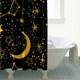 thumbnail image 5 of Gothic Shower Curtain Set - Dark Celestial Moon & Star Print, Mystical Cosmic Bath Decor, Waterproof Polyester 72"x84", Goth Aesthetic Gift, 5 of 5