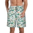 thumbnail image 1 of Balery Floral In Teal Traje de Baño Estilo Hawaiano para Hombre, Shorts de Secado Rápido con Bolsillos-Medium, 1 of 6