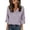 Light Purple-B^2029VV, variant on AHMOMEI Women's Silk Satin Blouse Dressy Polka Dots Womens Shirts 3/4 Sleeve V Neck Spring Summer Womens Tunic Top