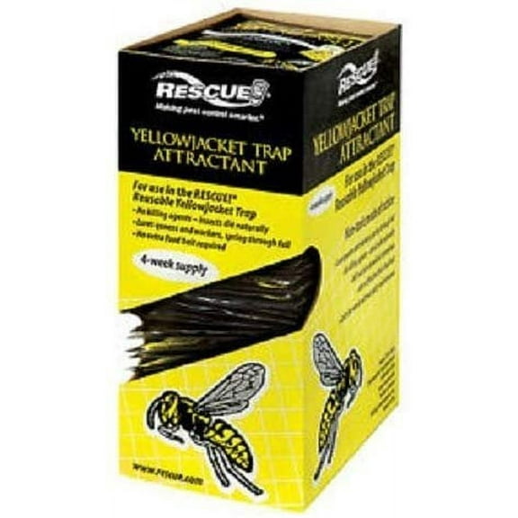 Rescue Yellow Jacket Attractant - 4 Week - 9 Piece, Yellow